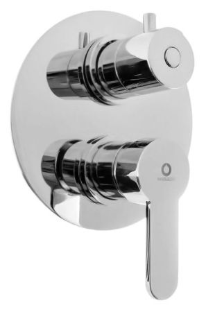 Смеситель для ванны/душ скрытого монтажа с керамическим переключателем на 3 позиции