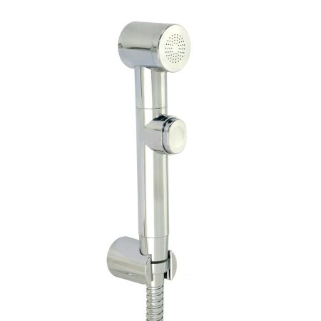 MINIMAL Гигиенический душевой набор, лейка/держатель/шланг, пластик, хром, артикул 20099