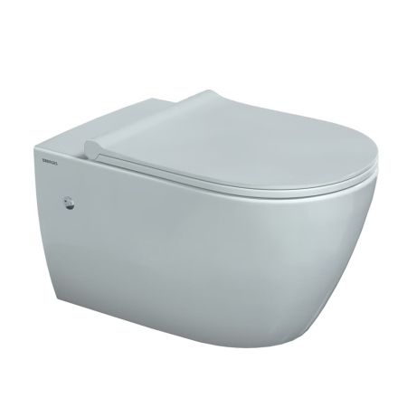 Комплект BERGES: инсталляция NOVUM, кнопка D7, унитаз MASCON  Rimless, сидение дюропласт Toma Slim SO, артикул 043214