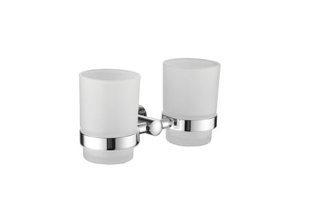 Стакан для ванной комнаты двойной BELZ B90008, хром, артикул B90008