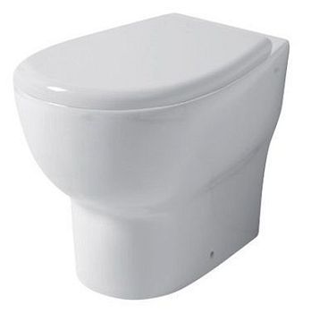 Disegno ceramica Touch1, напольный унитаз 53 см, выход в стену, цвет белый глянцевый