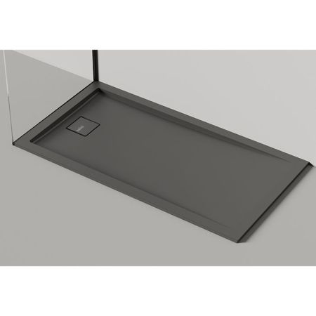 Salini CAPRI Поддон 1500х800х82мм, с сифоном, мат-л: S-Ston, матовый, RAL9011, артикул 120221MRF RAL9011