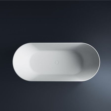 GRUPPO TREESSE CALIDA Ванна отдельностоящая акриловая 1550х800х550 мм.,c  переливом, объем 300л, сифон, цвет белый глянцевый, артикул V035BL