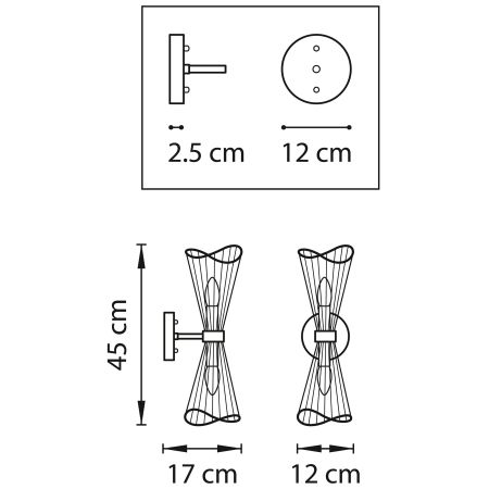 Бра Zeta Lightstar 728623, артикул 728623