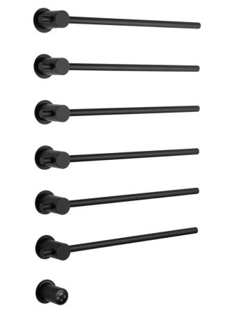 Полотенцесушитель электрический встраиваемый WONZON & WOGHAND BADEN, Черный матовый (WW-AL366-MB), артикул WW-AL366-MB