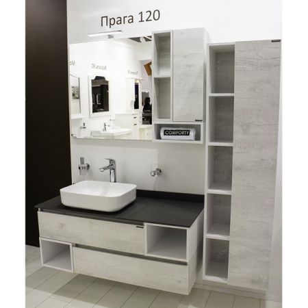 Тумба с раковиной Comforty Прага 120 4136269 подвесная Дуб белый, артикул 4136269