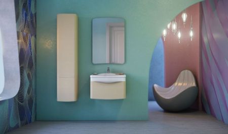 Тумба под раковину Raval Loza 60 подвесная Светлый лен, артикул Loz.01.60/P/SL