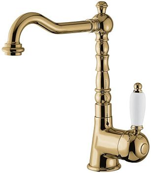 Emmevi Laguna, однорычажный смеситель для раковины (излив 19 см), с донным клапаном, цвет бронза