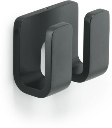 Gedy Outline, крючок двойной, цвет черный матовый, артикул 3228(14)