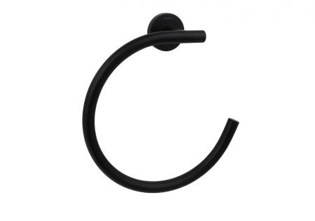 Полотенцедержатель кольцо AQUATEK, матовый черный AQ4012MB ВЕГА, артикул AQ4012MB