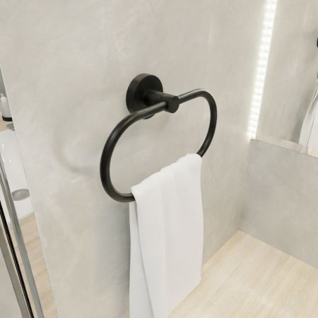 Полотенцедержатель FIXSEN COMFORT    BLACK FX-86011, черный матовый, артикул FX-86011