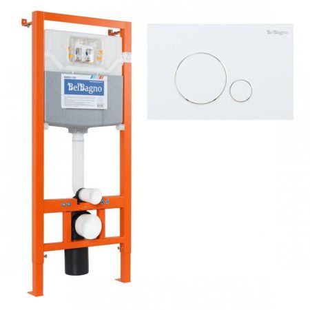 Комплект инсталляции BELBAGNO BB001-120 с клавишей смыва