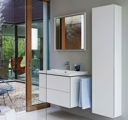 Тумба под раковину Duravit L-Cube 102 LC624202222 подвесная Белая глянцевая, артикул LC624202222