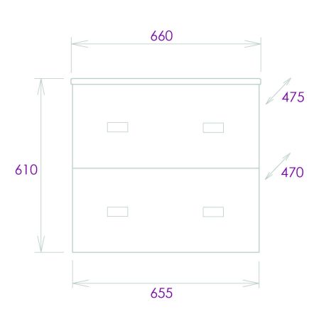 Тумба Onika Марбл 65 подвесная, мрамор/камень бетонный (ум. Оскар 65)