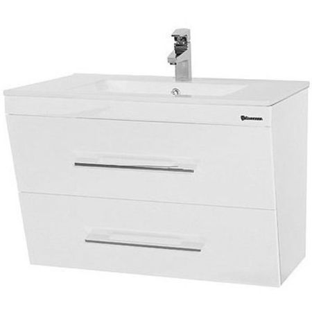 Тумба под раковину Bellezza Берта 100 4635217510019 подвесная Белая, артикул 4635217510019