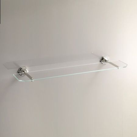 Devon&Devon Jubilee Полочка стеклянная, никель, артикул JB110NK