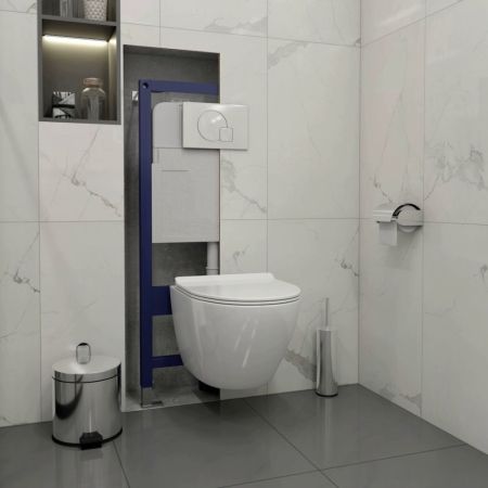 Клавиша смыва Maretti Elio AC12EL-015, хром, артикул AC12EL-015