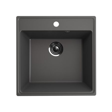 Кухонная мойка Ulgran Quartz Forte 505-09, мокрый асфальт, артикул Forte 505-09