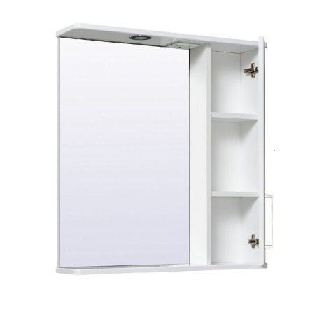 Зеркало со шкафом Runo Олимпия 60 4620750028121 с подсветкой Белое