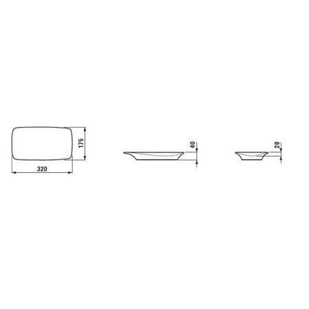 Лоток, Laufen, Home Collection, ширина, мм-320, глубина, мм-175, выстота,мм-40, материал-керамика, цвет-белый, артикул 8.7777.9.000.000.1