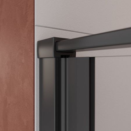 LINER-B-12-90-C-NERO-L Душевая дверь, артикул LINER-B-12-90-C-NERO-L