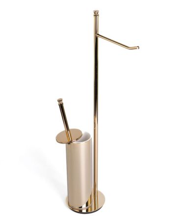 Stil Haus Hashi, стойка h63 см: бумагодержатель/ерш металлический, цвет золото, артикул 969(16)
