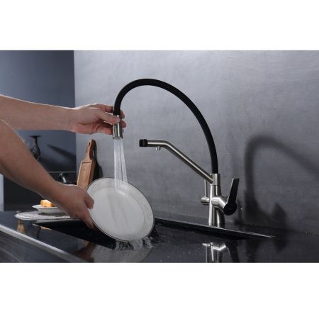 Смеситель для кухни с подключением фильтра Raglo R80.62.05, сатин, артикул R80.62.05