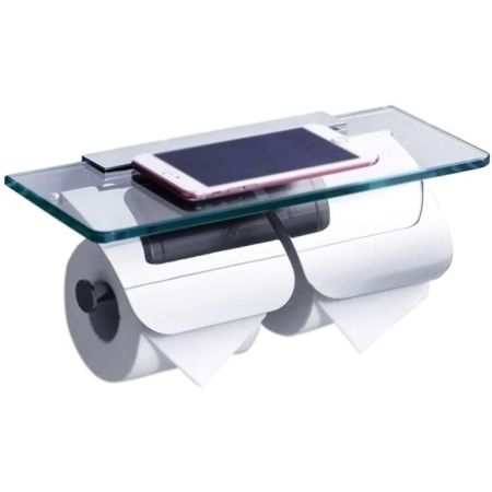 Держатель туалетной бумаги Rush Edge ED77132 двойной Хром, артикул ED77132