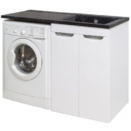 Тумба под раковину Runo Лира 120 4620750027223 Белая