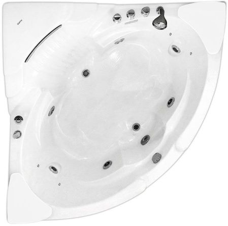 Акриловая ванна Gemy G9082 B 152х152 с гидромассажем