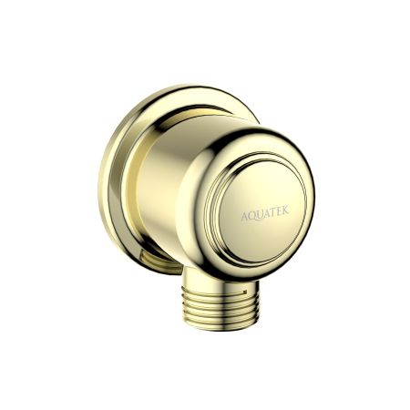 Шланговое подсоединение AQUATEK, полир. золото AQ2461PG КЛАССИК, артикул AQ2461PG