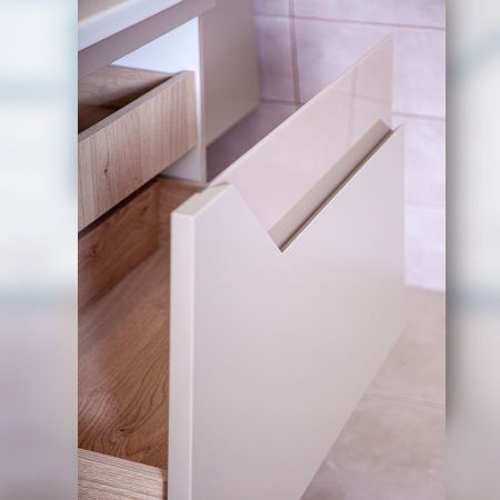 Комплект мебели для ванной Бриклаер БРАЙТОН 80B, бежевый, артикул БРАЙТОН 80B