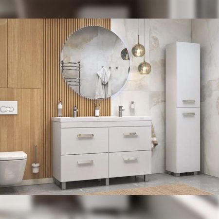 Пенал (40см) Velvex Orlando pn.ORL.40, белый матовый, артикул pn.ORL.40 белый матовый