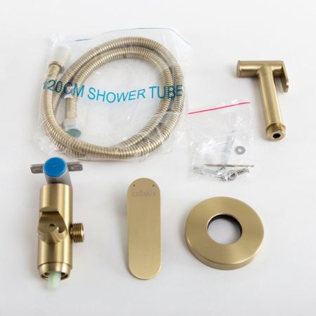 STYLUS-DIF-NOP Гигиенический душ со смесителем, черный матовый, артикул STYLUS-DIF-NOP