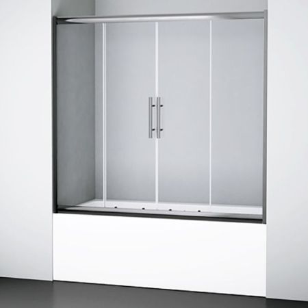 Шторка на ванну WasserKRAFT Amper 170x150 29S02-170 Хром Прозрачная, артикул 29S02-170