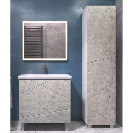 Тумба под раковину напольная VIGO Geometry 025 бетон, 80 см, артикул 025 бетон