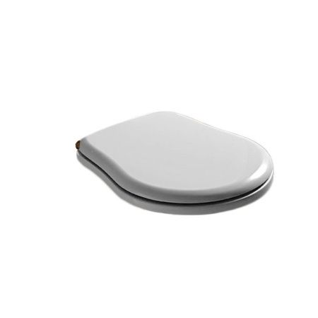 KERASAN Retro Сиденье для унитаза, цвет белый/бронза