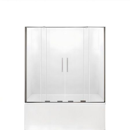 Шторка для ванны NEW TRENDY SMART 150 см EXK-4105 (хром), артикул EXK-4105