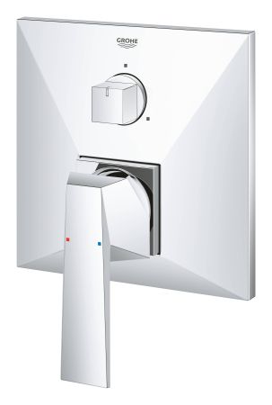 Внешняя часть смесителя для ванны GROHE Allure Brilliant с переключателем на 3 положения, хром (24099000), артикул 24099000