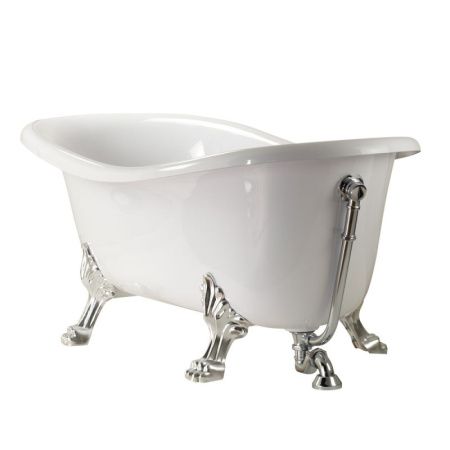 Ванна из искусственного камня Veragio Gialetta 170x80 26931 ножки Хром