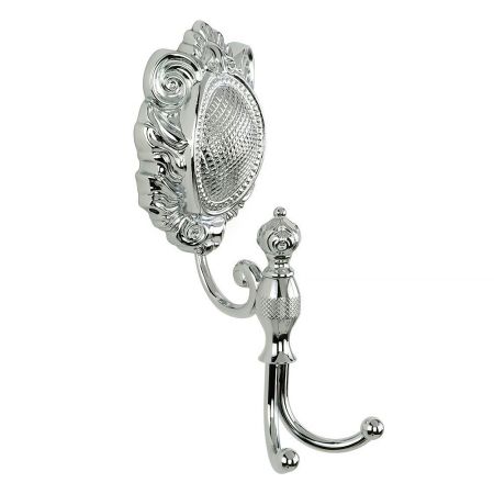 CLEOPATRA Крючок двойной, хром, артикул 16662