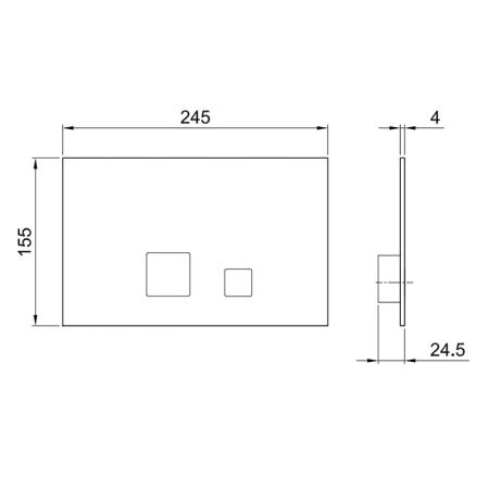 Fantini AF/21 Клавиша смыва для GEBERIT SIGMA8, SIGMA12, цвет золото плюс, артикул 91 01 8403