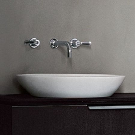 Agape Spoon Раковина полувстраиваемая 60х45х16 см, овальная, без отв., цвет: белый, артикул ACER0700IZ *0