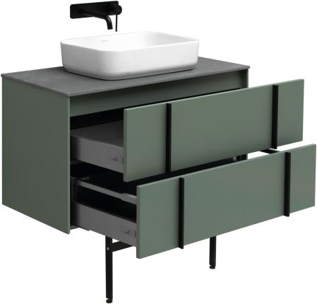 Тумба под раковину Allen Brau Reality 90 1.32006.CGM олива матовый, артикул 1.32006.CGM