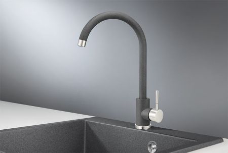 Смеситель для кухни GRANULA (ST-4031, ГРАФИТ), артикул ST-4031, ГРАФИТ
