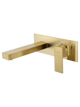 Смеситель для раковины встраиваемый WONZON & WOGHAND CUBE, Брашированное золото (WW-88869016-BG), артикул WW-88869016-BG