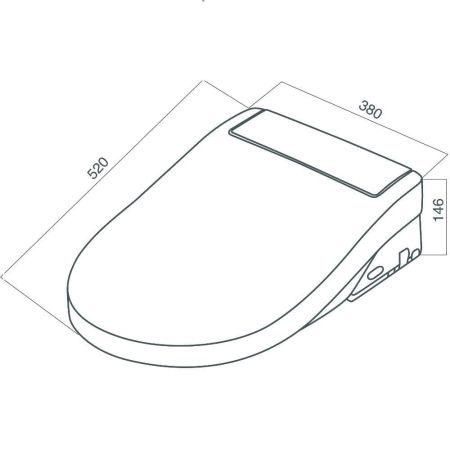 CCC7851WH Clean Care электронная крышка-биде, артикул CCC7851WH
