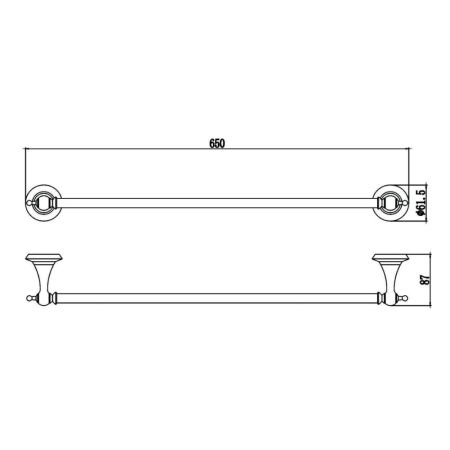 Полотенцедержатель Savol S-06924W, белый, артикул S-06924W