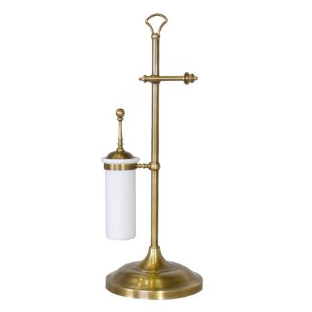 DEVON&DEVON SINGLE Стойка напольная с бумагодержателем и ершиком, цвет бронза