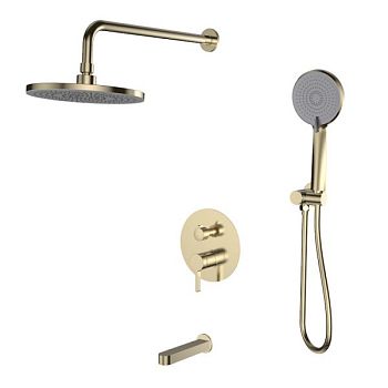 Душевая система встраиваемая Esko Sochi Gold 7in1SCGold, золотой сатин